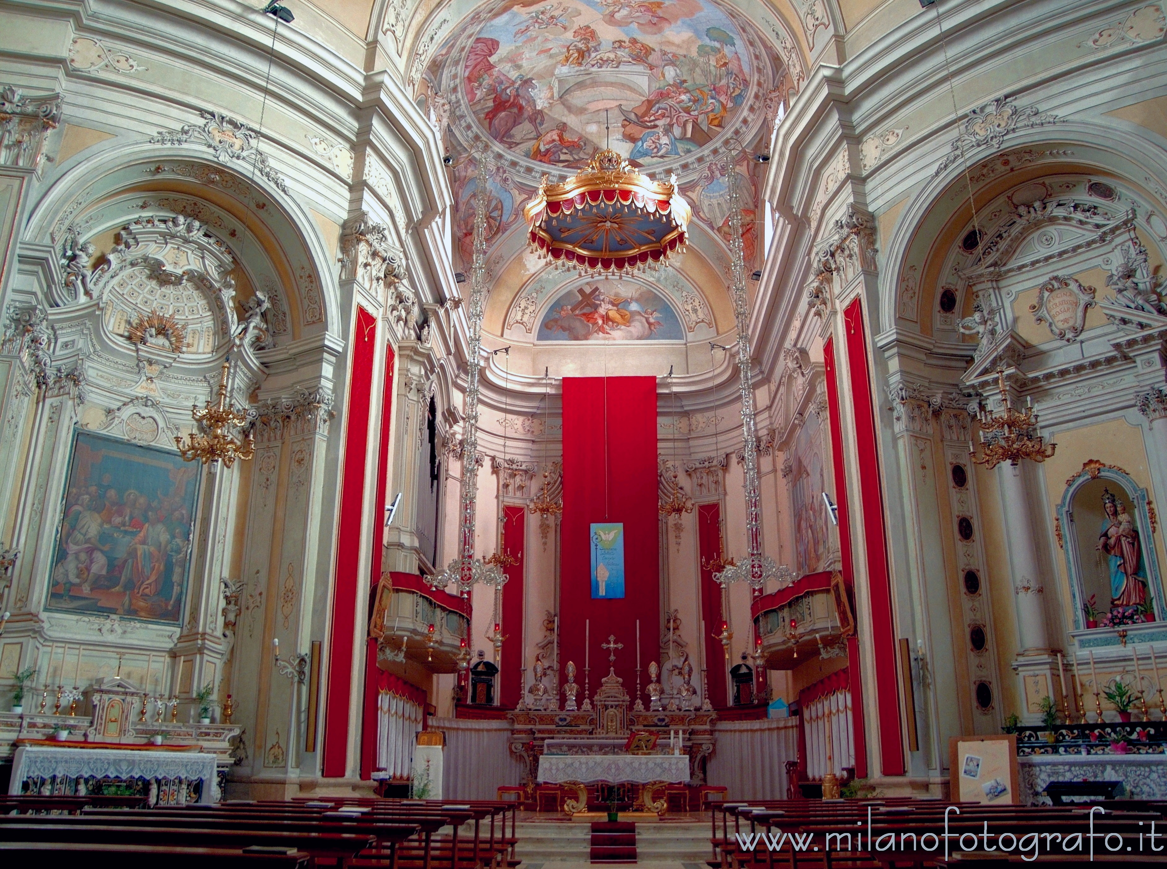 Siviano (Brescia, Italy) - Interior of the Church of the Saints Faustino and Giovita